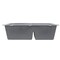 Nantucket Sinks 60/40 Double Bowl Undermount Granite Composite Titanium PR6040-TI-UM - alternate 4